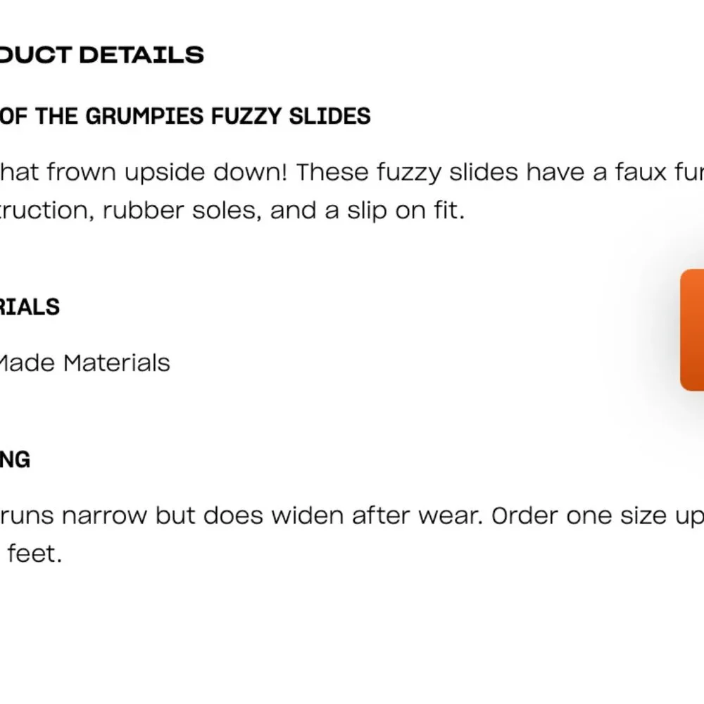 'Case Of The Grumpies Fuzzy Slides' NWT - Picture 5 of 7
